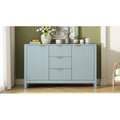 Buffet Sideboard Featuring 3 Adjustable Shelves, 3 Drawers, and Soft Close Doors