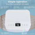 32 Pint Dehumidifier with 3.3FT Drain Hose, 24H Timer & 3 Color Indicator, 2000 sq ft Portable Dehumidifier for Basement, Bedroom, Bathroom