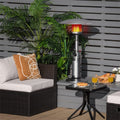 11,000 BTU Tabletop Propane Patio Heater, Portable Stainless Steel Outdoor Heater with Adjustable Flame & Tip Over Protection