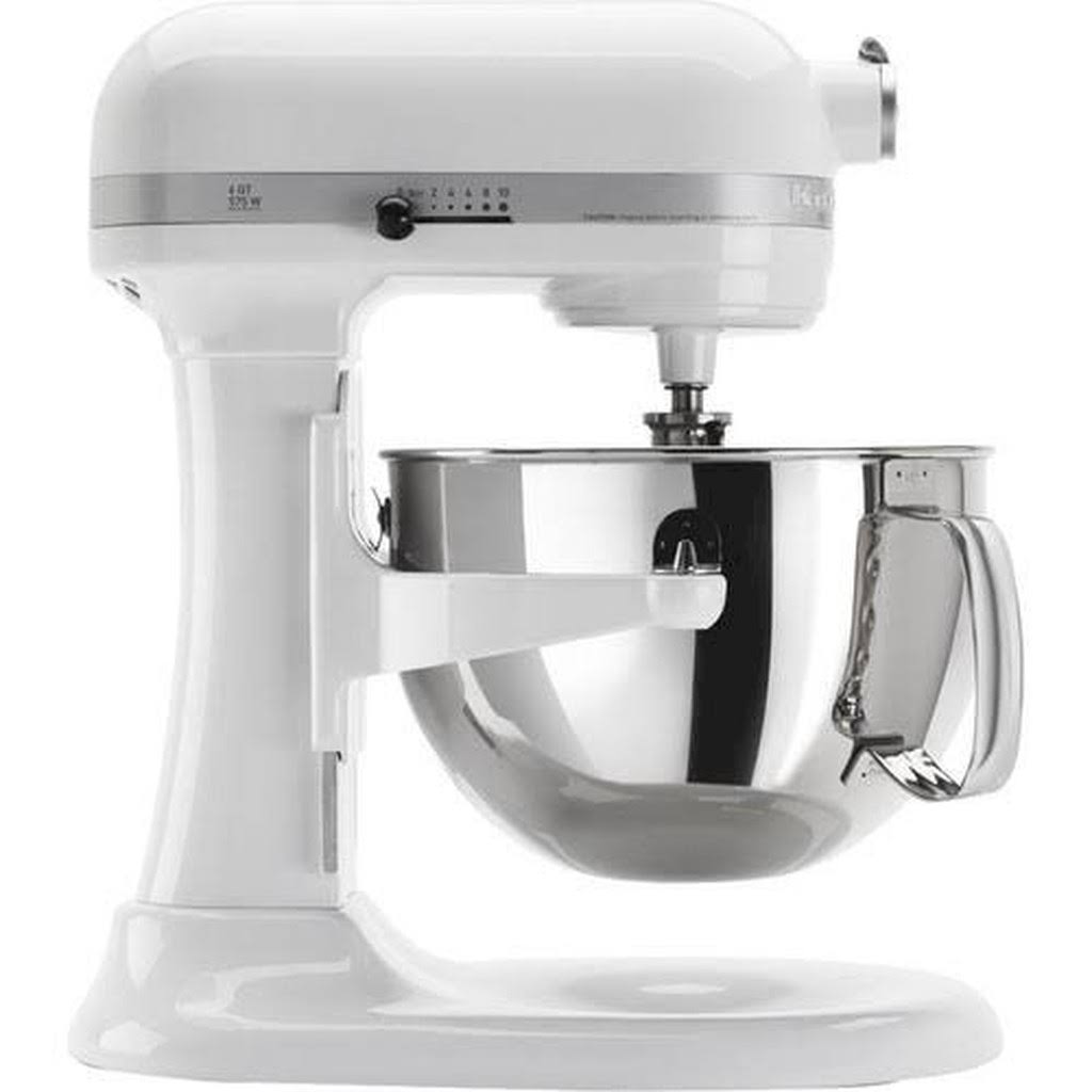 KitchenAid KP26M1XWH Professional 600 Series 6 Quart Stand Mixer (White)