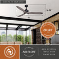 Vaxcel Curtiss Satin Brass Mid Century Modern MCM Wood Propeller Ceiling Fan with LED Light Kit and Remote
