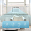 5000 BTU Window Air Conditioner Easy Cool Capable of Cooling up to 150 Sq Ft. 2 Fan Speeds, 4 Way Air Direction, Mechanical Control, Filter