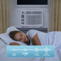 5000 BTU Window Air Conditioner Easy Cool Capable of Cooling up to 150 Sq Ft. 2 Fan Speeds, 4 Way Air Direction, Mechanical Control, Filter