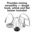 Hamilton Beach 4 Quart Stand Mixer for Kitchen, 7 Speeds, Tilt Head, Dough Hook, Whisk & Flat Beater, White