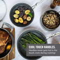20-Piece Aluminum Ultra Durable Non Stick Diamond Infused Cookware and Bakeware Set
